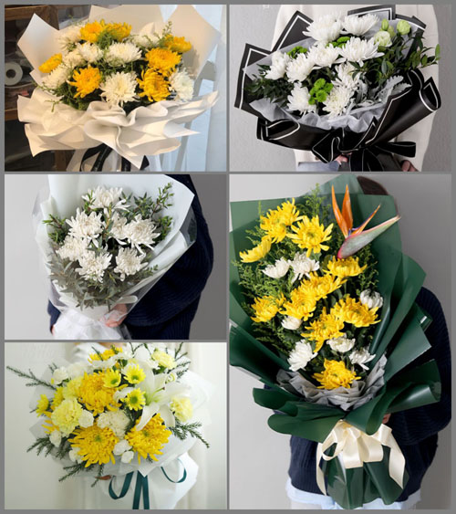 广东揭阳市普宁市大坝镇上村村白事花束代送